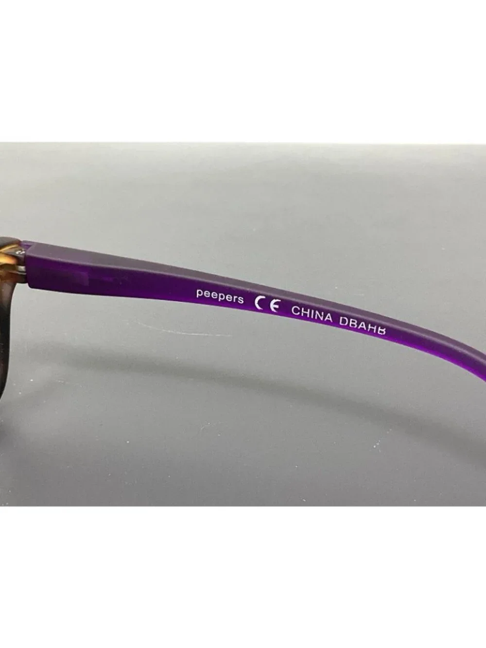 Peepers 884 Style One + 1.25 Reading Glasses Readers Tortoise Purple
